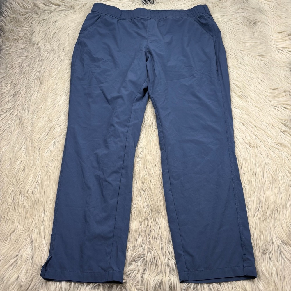 Eddie Bauer Women's‎ XL Blue Departure Ankle Pants Hiking Travel Casual